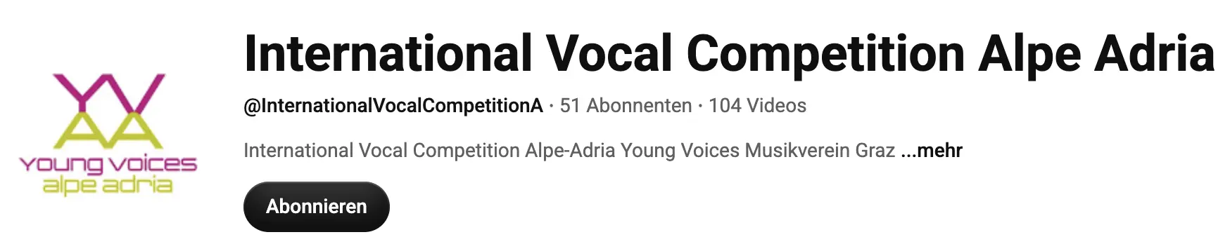International Vocal Competition Alpe Adria 